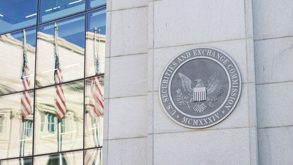 bronze seal on a government building