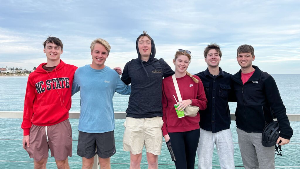 group of students in Adelaide, Australia