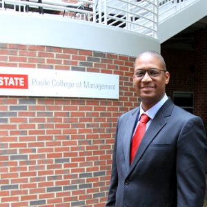 Photo of Roderick Lewis at the NC State Poole College of Management