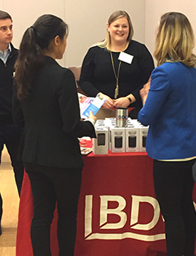 Professionals with accounting firm BDO were among those meeting with Poole College accounting students.