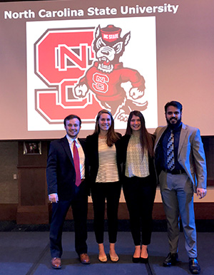 NC State Poole College's 2018 SAP competition team members