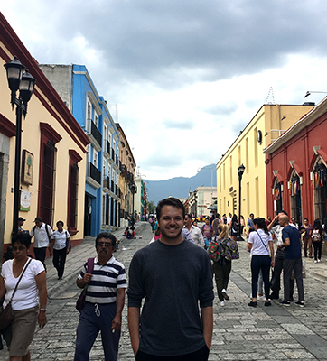 Belton Moore in Mexico, his third study abroad experience
