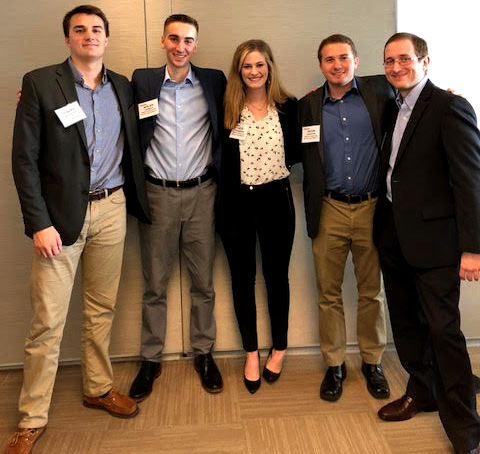 Poole College's 2018 Deloitte FAnTAXtic team: Joseph Raymond, Nolan Cambio, Kate Chambers, Jacob Vandyne and Connor Quillen
