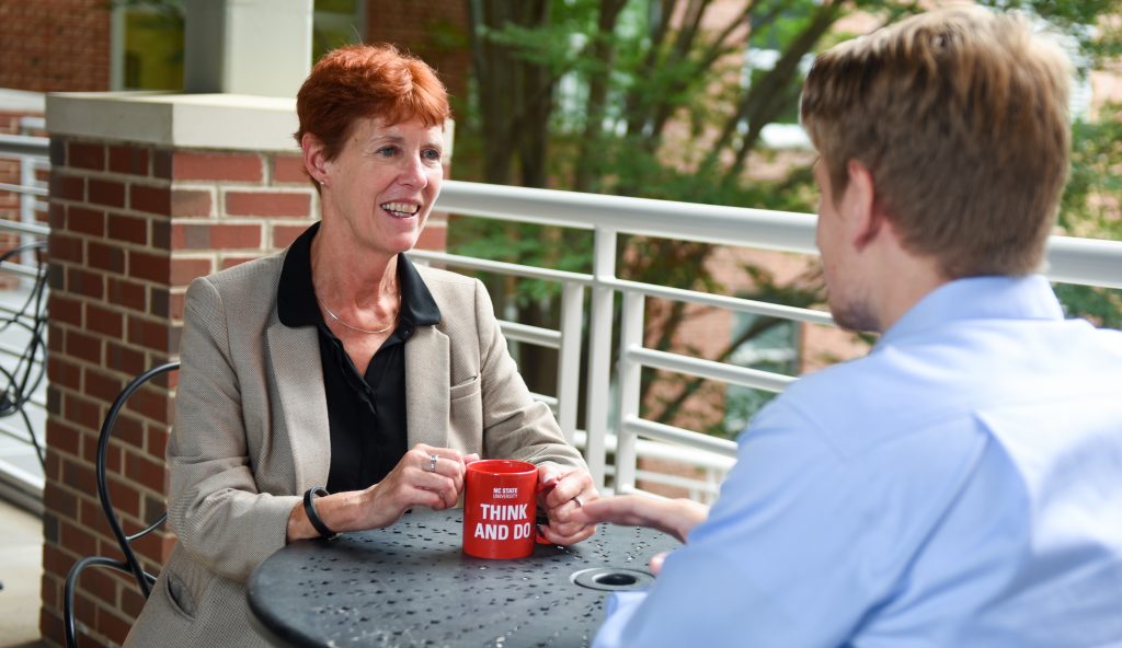 Professor Kathy Krawczyk with Jenkins MAC student