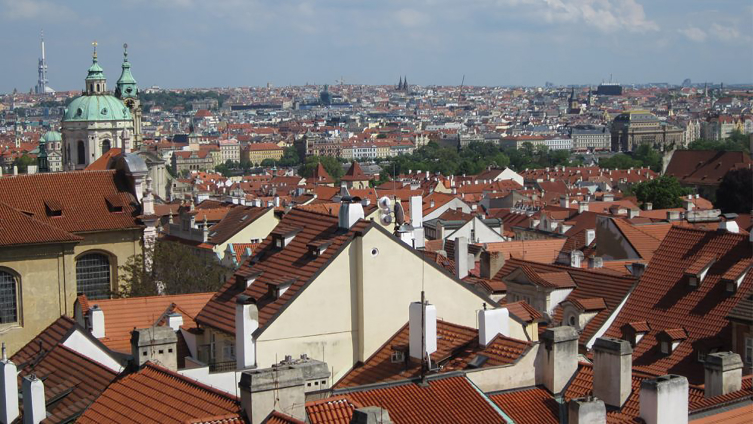 Skyline of the city of Prague, Czech Republic