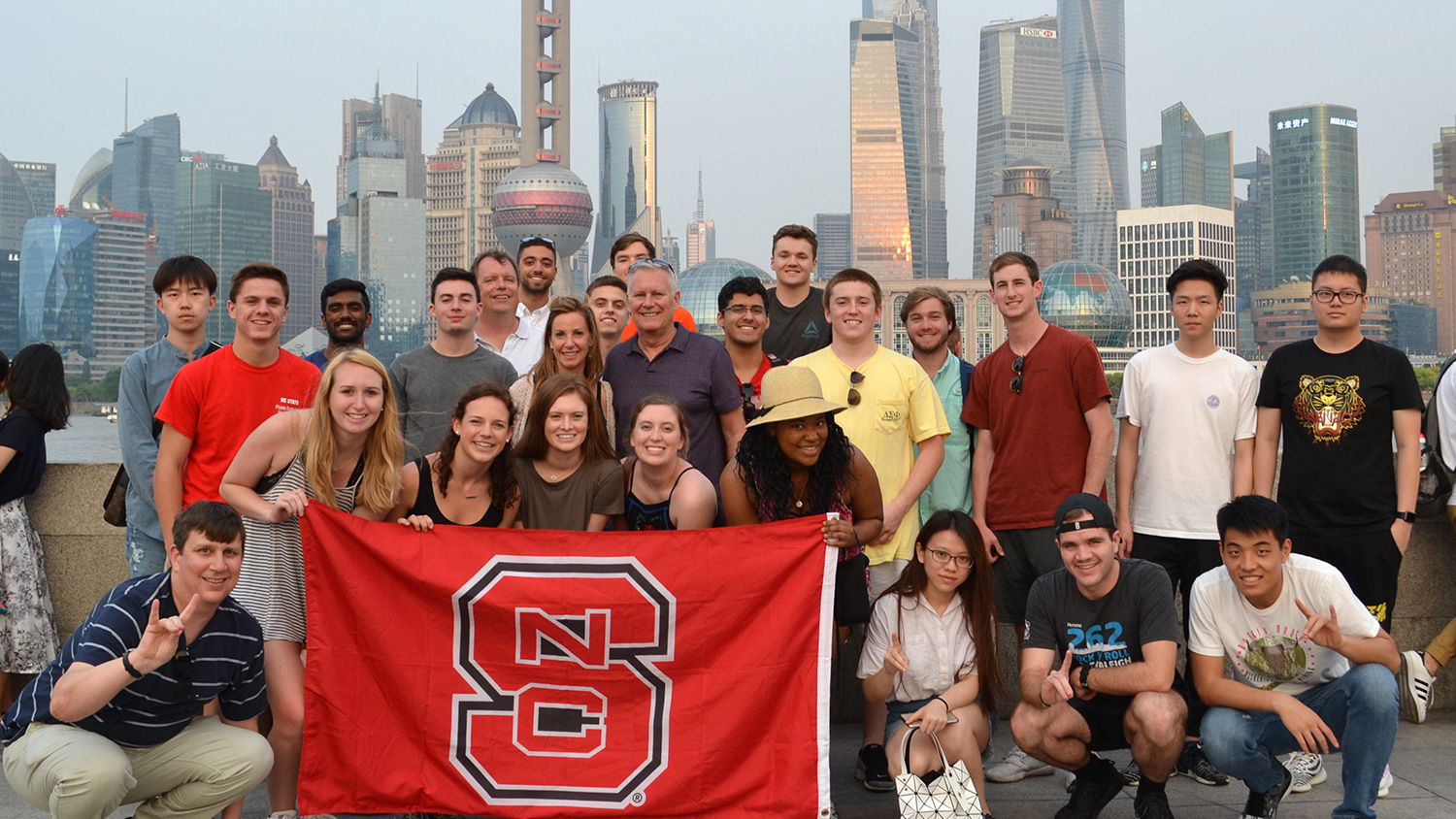 Poole College's supply chain summer program in China included sight-seeing and visits to factories.