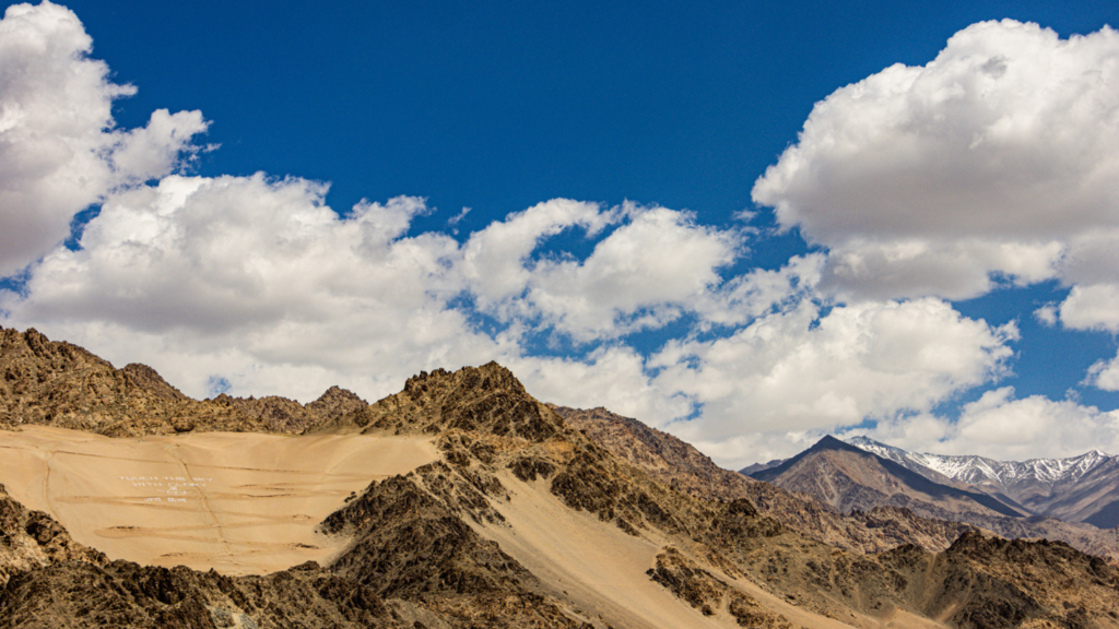 a brown mountain in India