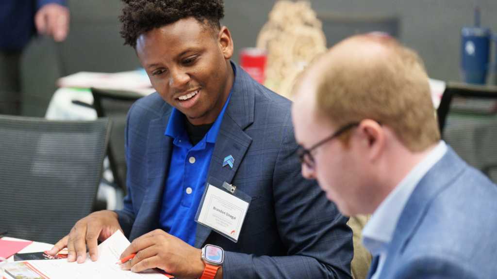 Employer Summit participants collaborating