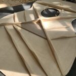 Part of a guitar mid-construction