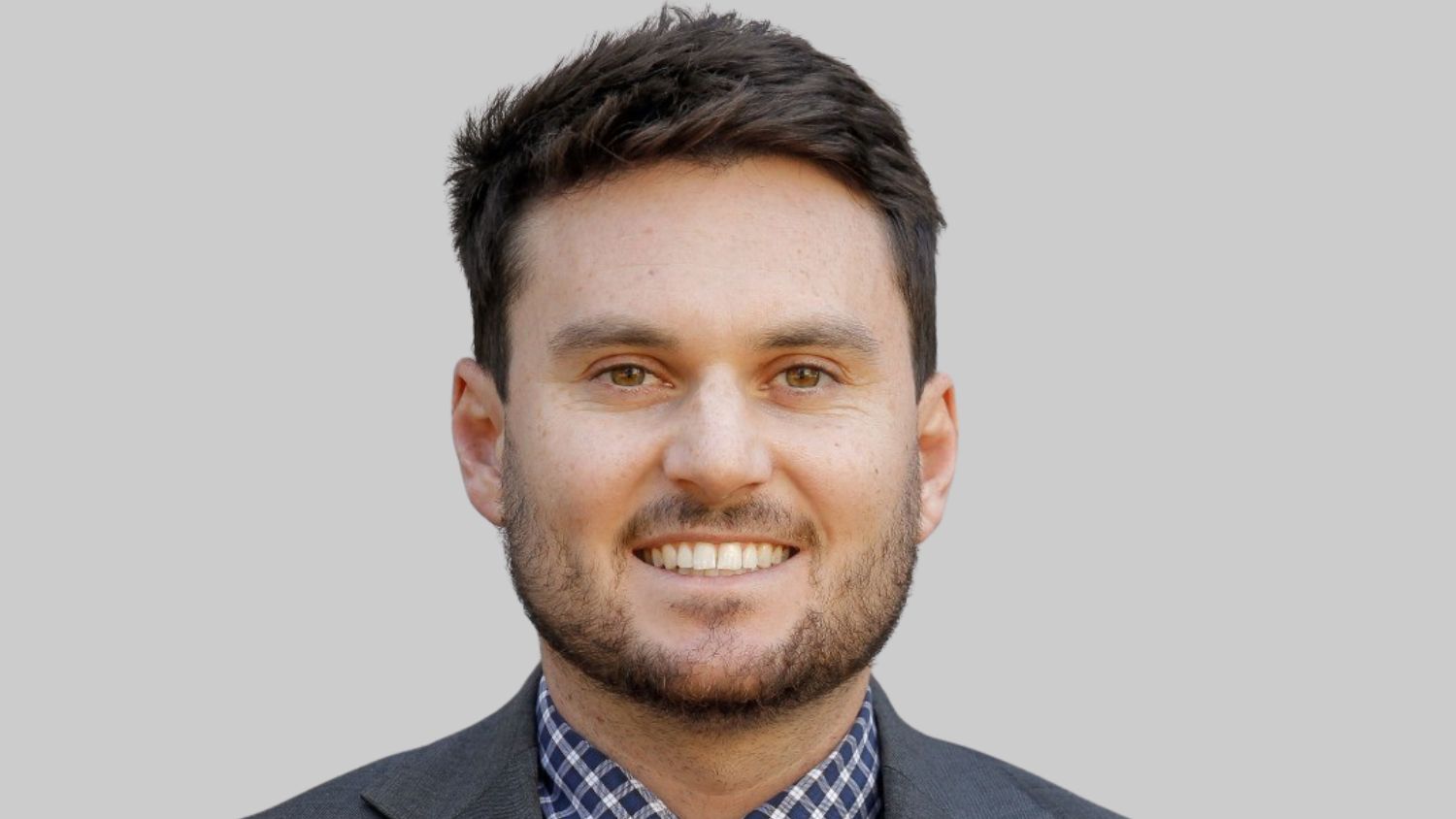 Michael Andreasen smiles
