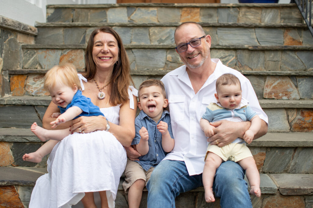 Eileen Taylor, her husband, and three grandchildren