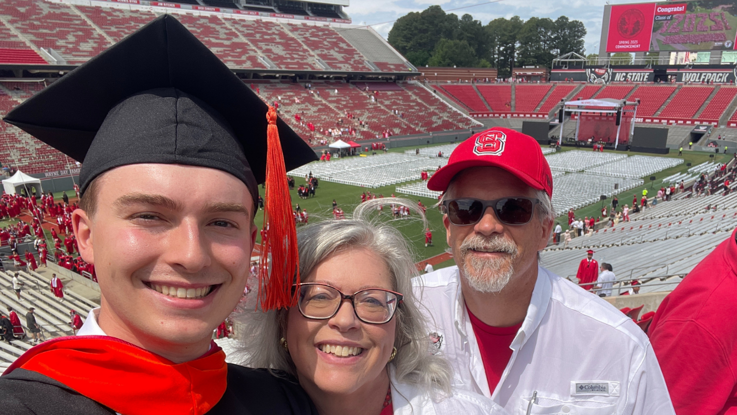 Landon Smith and family at graduation