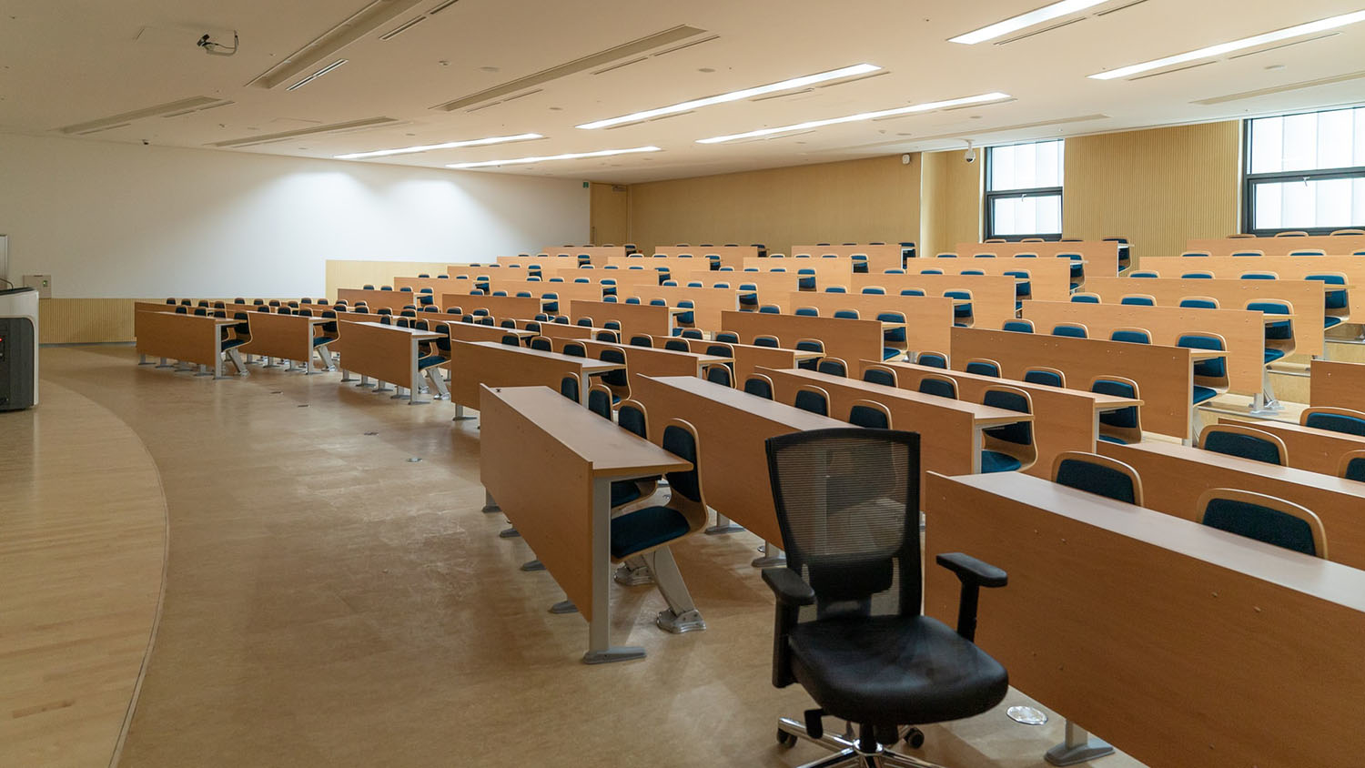 a university classroom