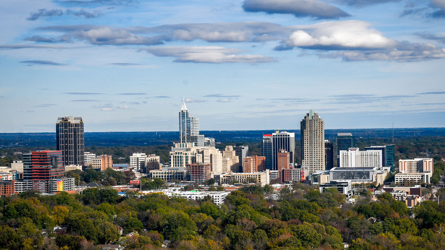 downtown Raleigh skyline