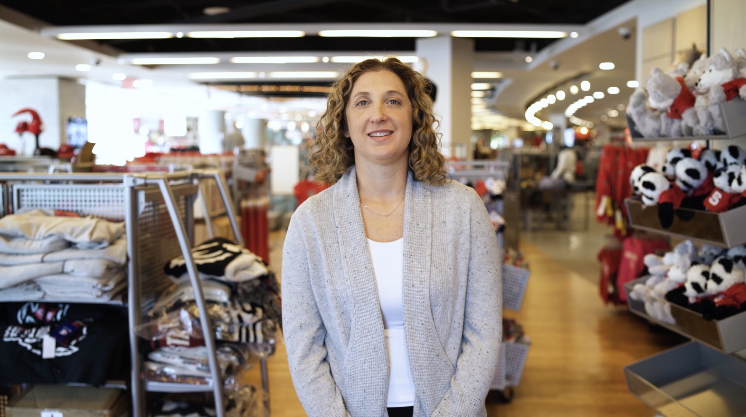 Stefanie Robinson, associate professor of marketing, stands in a retail store.