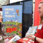 student at the career fair