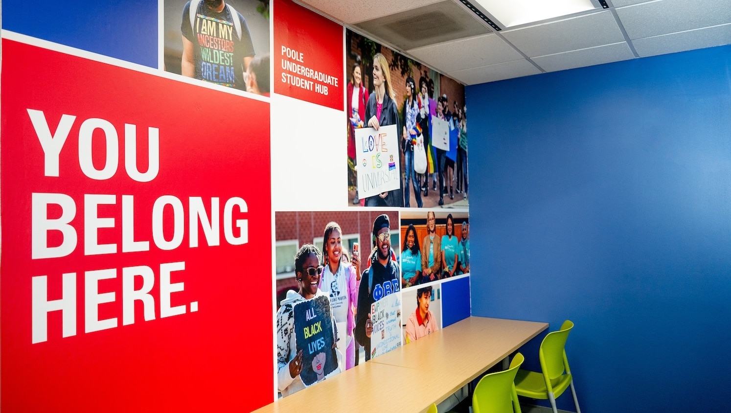 You belong here wall