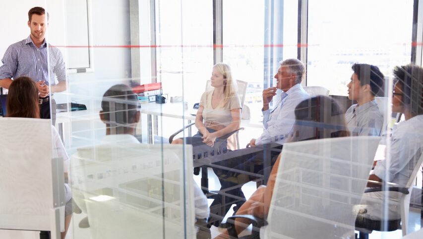 execs in a board room