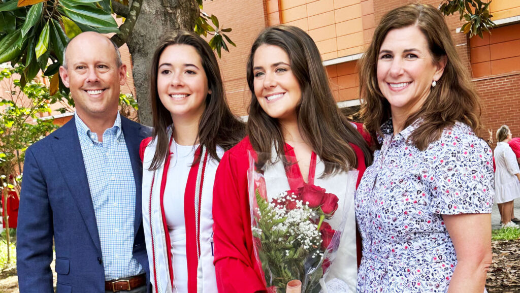 The Kreisler Family: Navin and Amy, with daughters Madison and Ansley