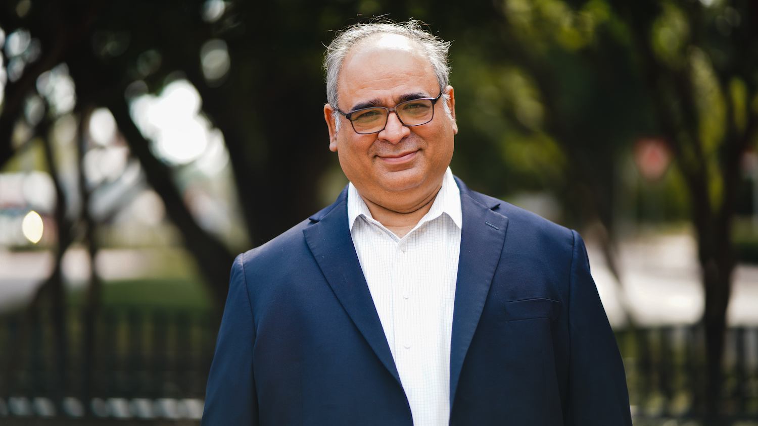Vikas Anand smiling